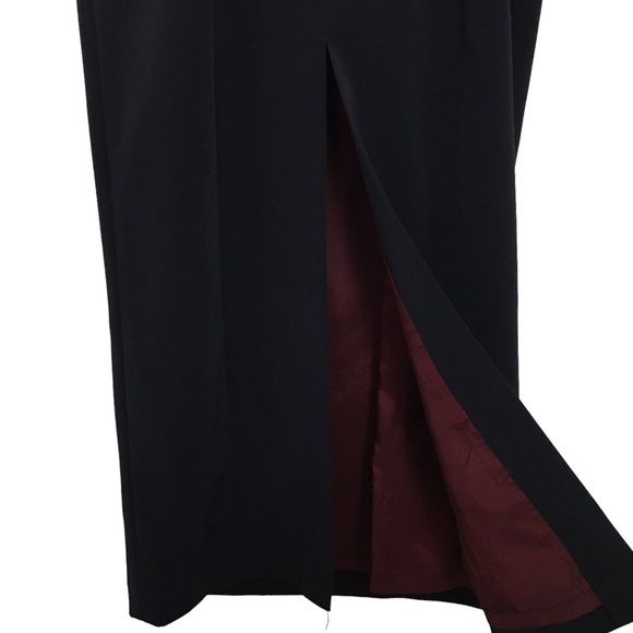 Tahari Navy Maxi Pencil Skirt Audrey Hepburn Style Formal Dress - Picture 8 of 12